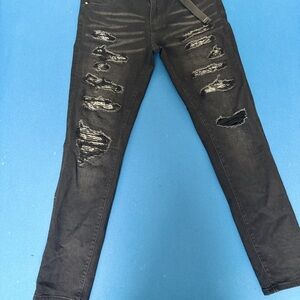 Amiri Men's Black Distressed Jeans